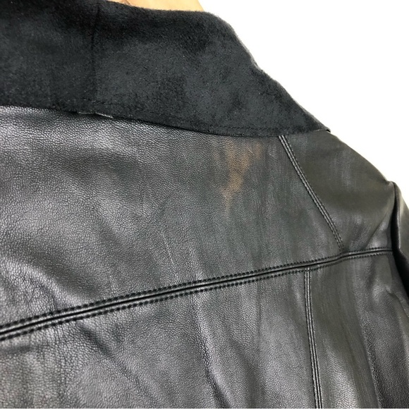 Bagatelle Black, vegan leather open closure jacket - Picture 3 of 11